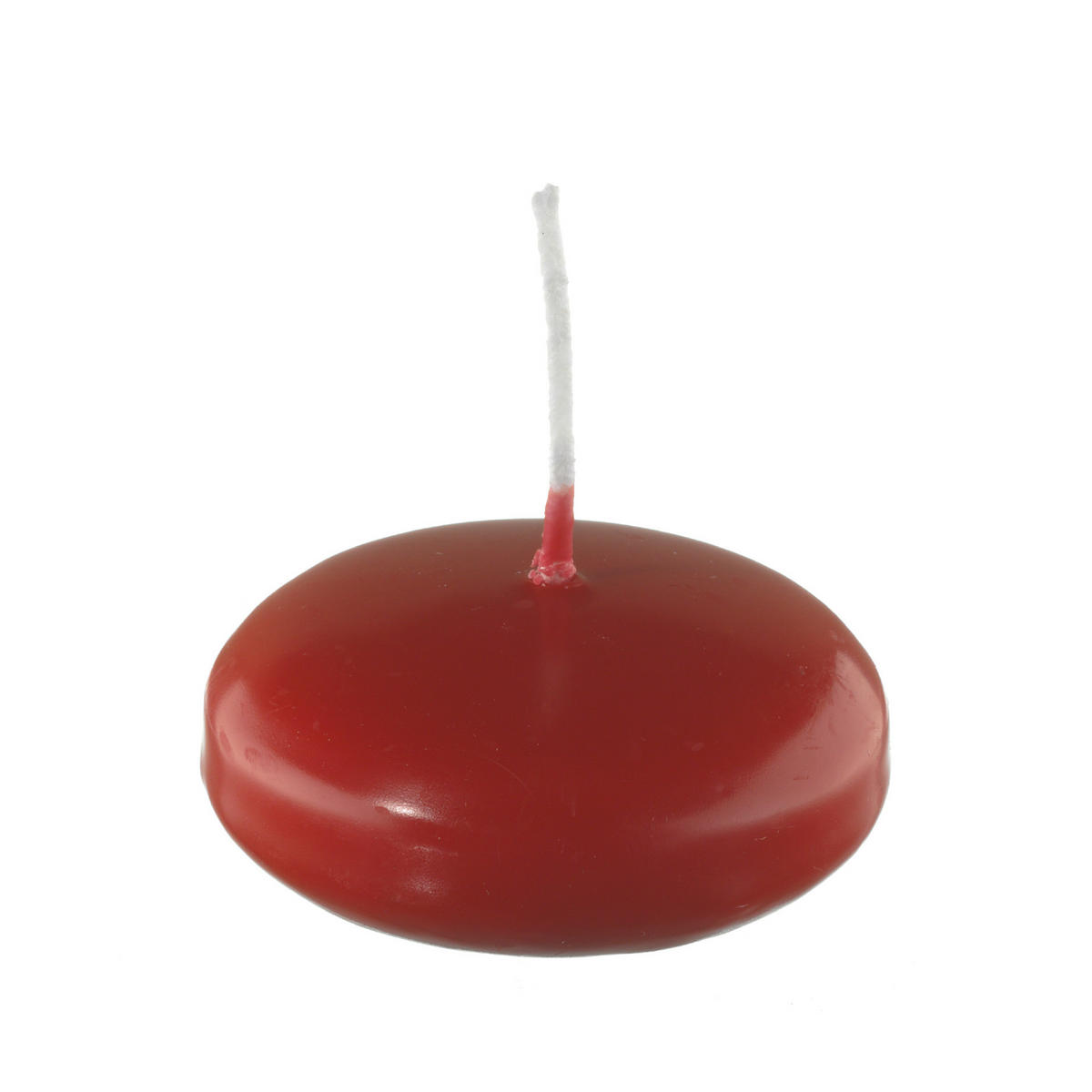 SCHWIMMKERZEN Erdbeere 55 x Ø 80 mm, 8 Stück - Dunkelrot, Paraffin (8/5.5/5.5cm) - Kopschitz Kerzen