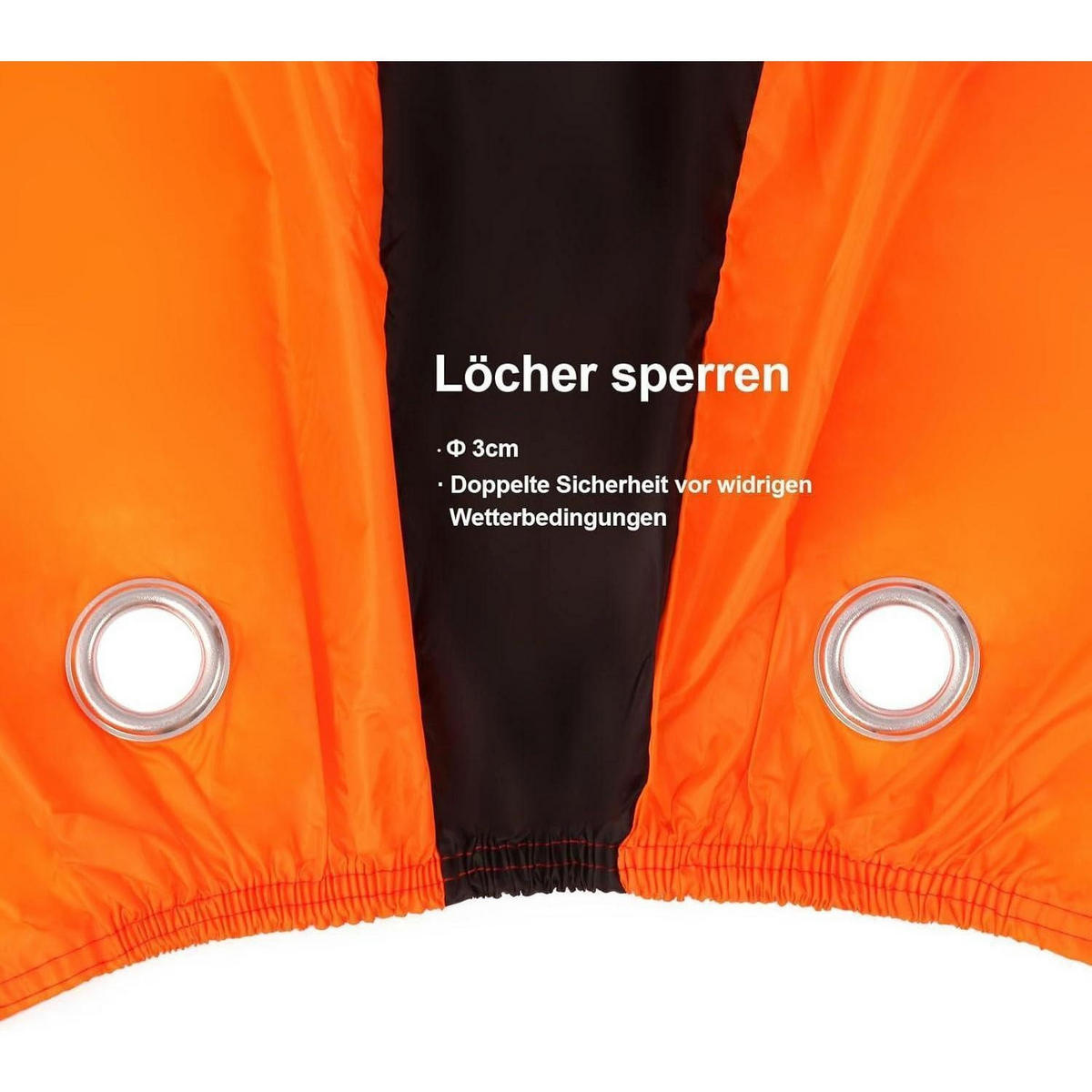 FAHRRADABDECKUNG Wasserdicht 200 x 70 x 110 cm - Multicolor, Textil (70/110/200cm)
