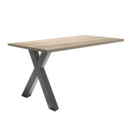 SCHREIBTISCH Edit 2 120 x 70 x 75 Computertisch graphit/eiche sägerau - Graubraun, Holz (120/70/75cm) - 58aufmkessel