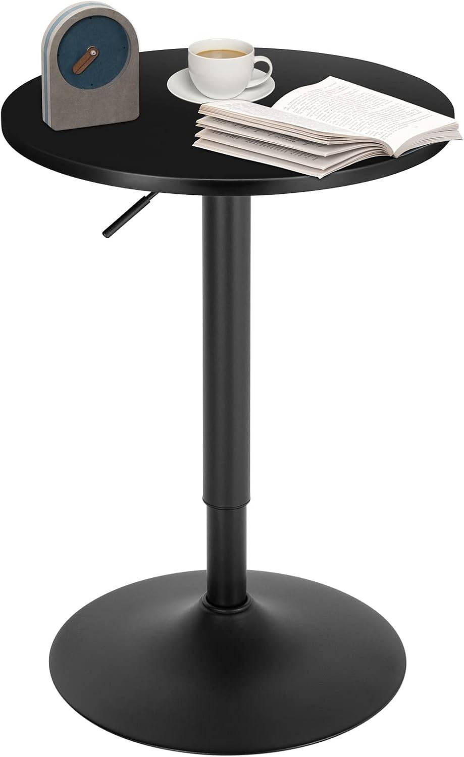 Woltu Bartisch, Schwarz 52x91x52 cm