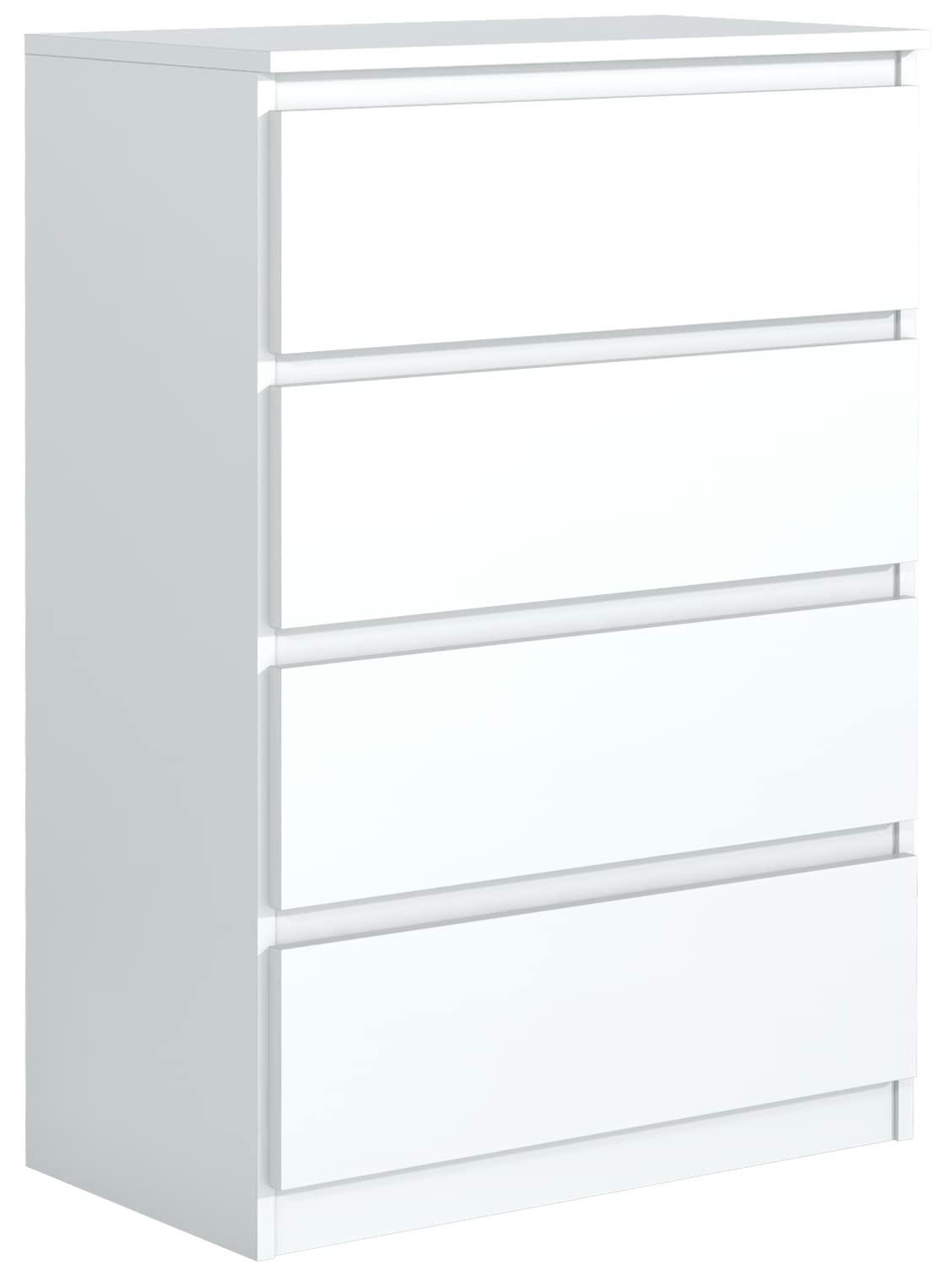 KOMMODE 70 Weiß 70x39x102 cm - Weiß, Holzwerkstoff (70/102/39cm) - Mobelsta