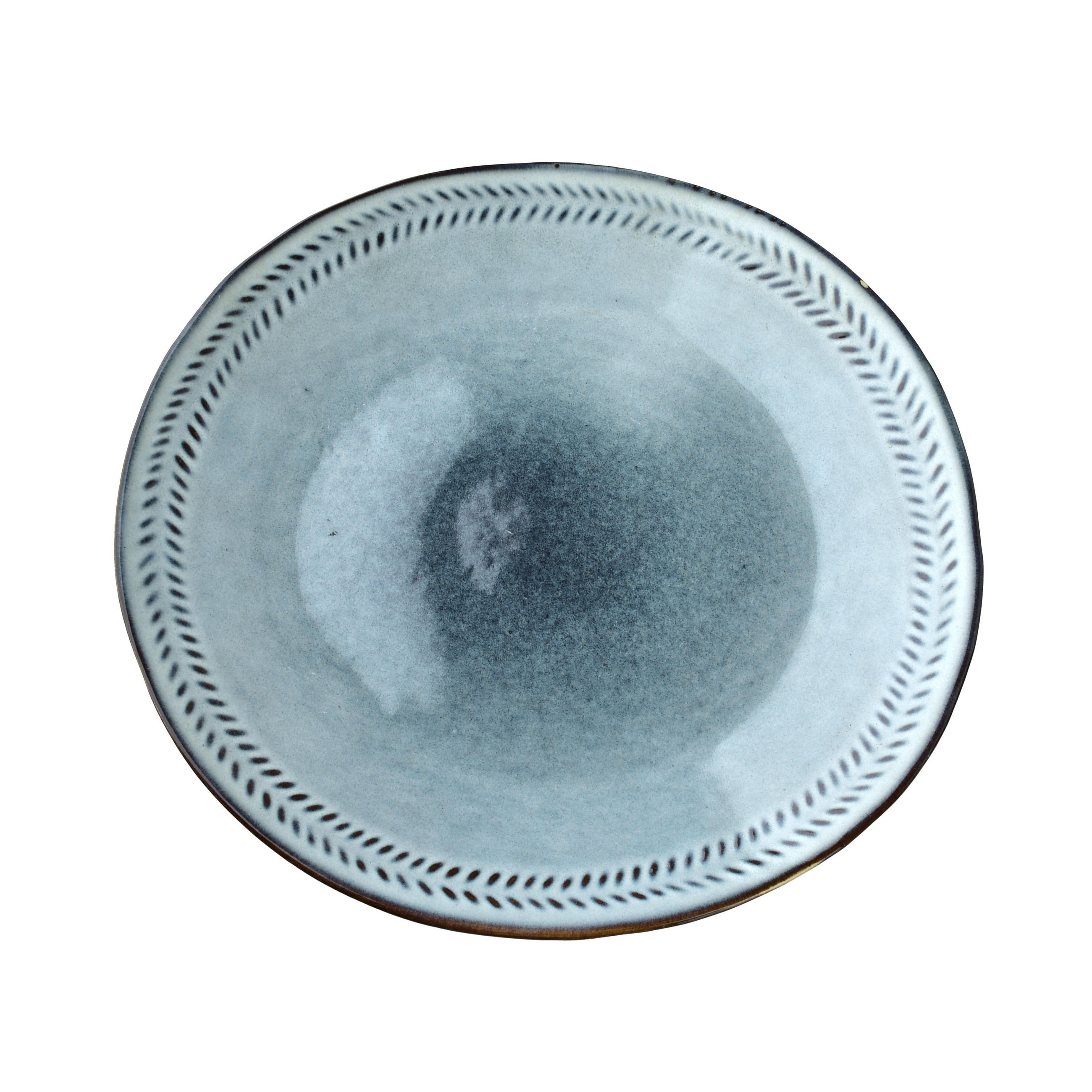 DESSERTTELLER Basic Nature Blau 21.5x21.5x2.5 cm Keramik - Blau, Keramik (21.5/21.5/2.5cm) - Mondex