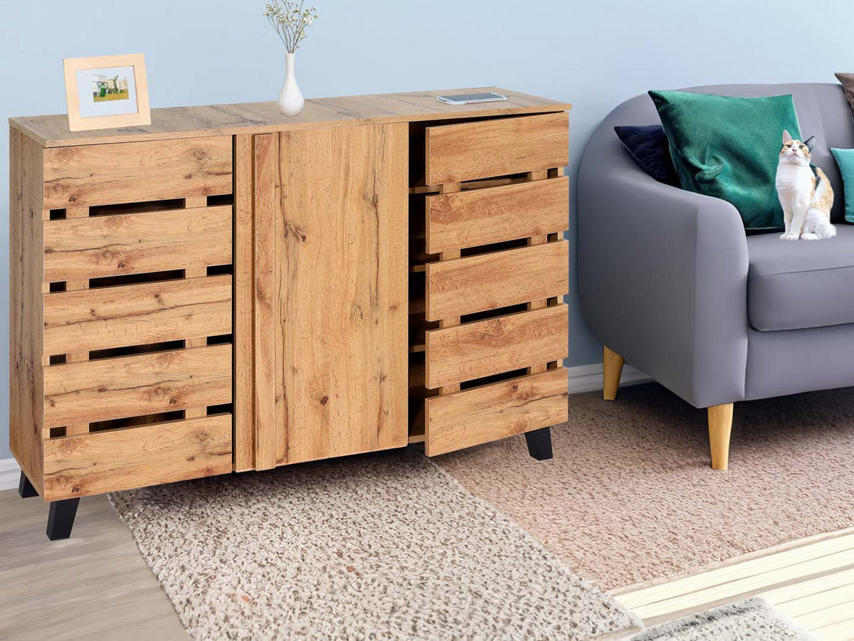 SIDEBOARD Braun - Braun, Holz (120/88/34cm) - MCW