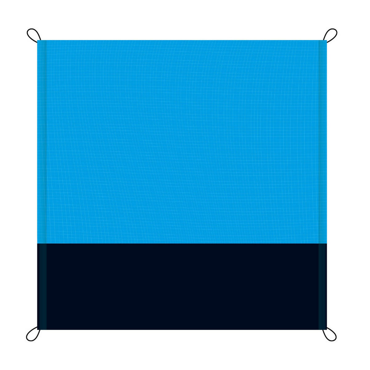 BODENMATTE Blau 200x210 cm, Campingmatte, Picknickdecke, faltbar, leicht, Outdoor Matte, Strandmatte, Freizeitmatte, Reiseunterlage, wasserabweisend - Blau, Textil (200/210cm) - JUNG