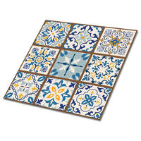 FLIESENAUFKLEBER 9 Stück 30x30 cm selbstklebend Arabisches Patchwork - Multicolor, Textil (30/1.6/30cm) - TULUP