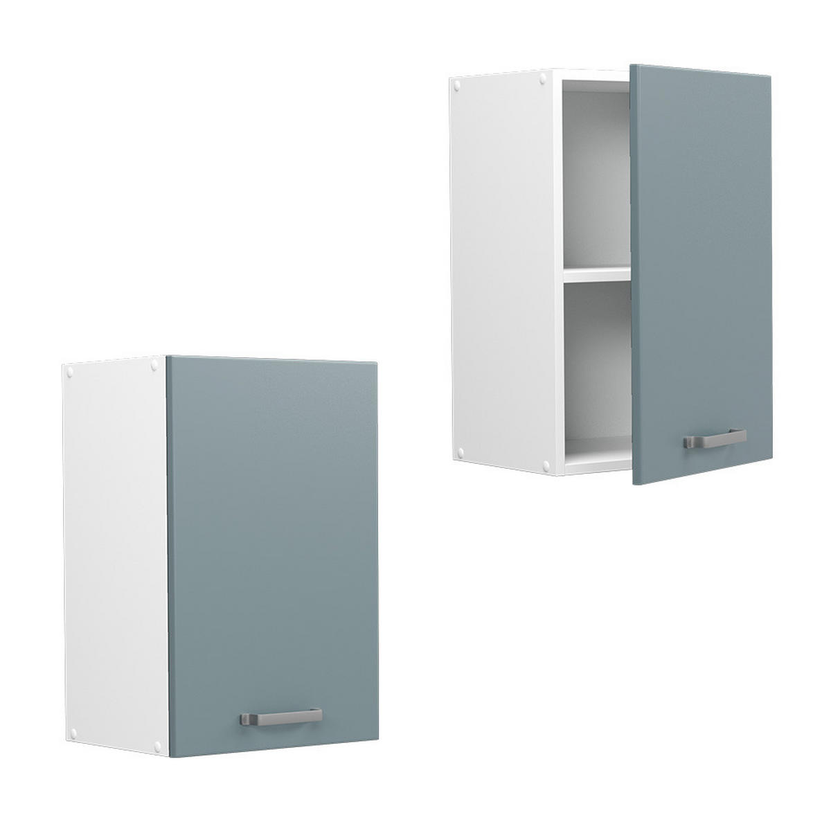 HÄNGESCHRANK R-Line Blau-Grau 40 cm - Blaugrau/Weiß, Holzwerkstoff (40/60/31cm) - Vicco