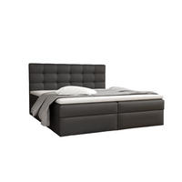 BOXBETT Doriano In Kunstleder Soft - Schwarz, Holzwerkstoff/Textil (120/200cm) - Fun Möbel