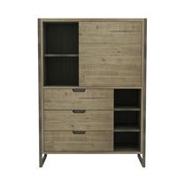SIDEBOARD FLOW Beige 100x40x140 cm - Beige, Holz (100/140/40cm) - FURNLUX