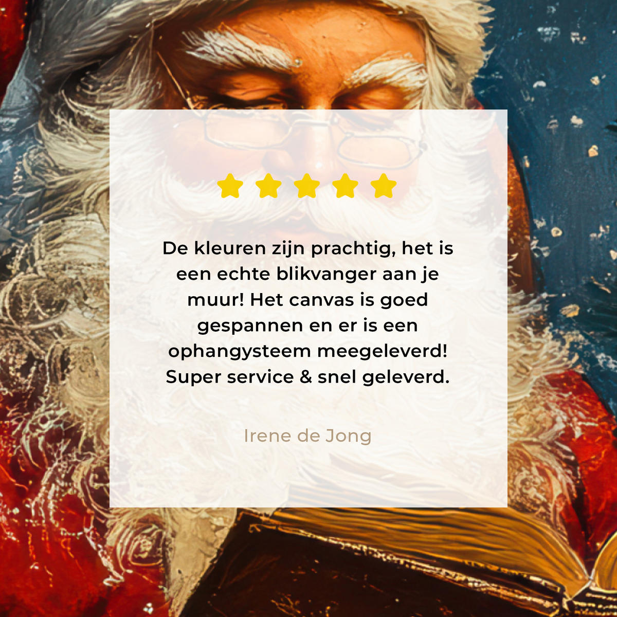 LEINWANDBILD Weihnachtsmann - Weihnachten - Winter - Weihnachtsbaum Wandbild 40x30 cm - Bordeaux, Textil (40/30cm) - MuchoWow