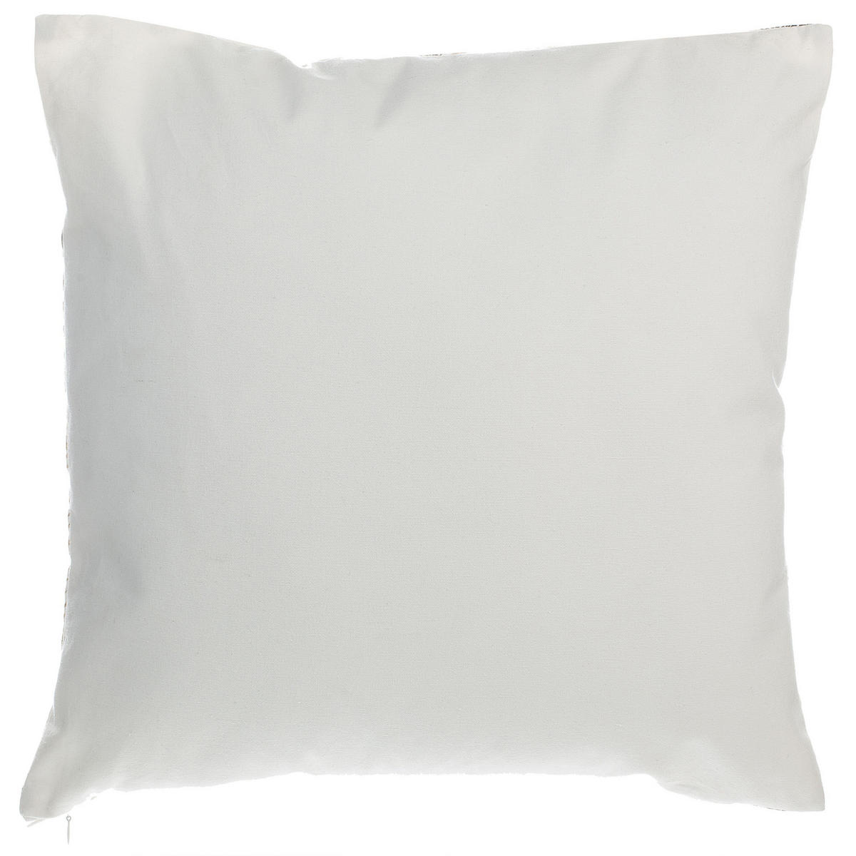 DEKOKISSEN 2er-Set Weiß 45/45 cm Lotus - Weiß, Naturmaterialien/Textil (45/45cm) - Beliani
