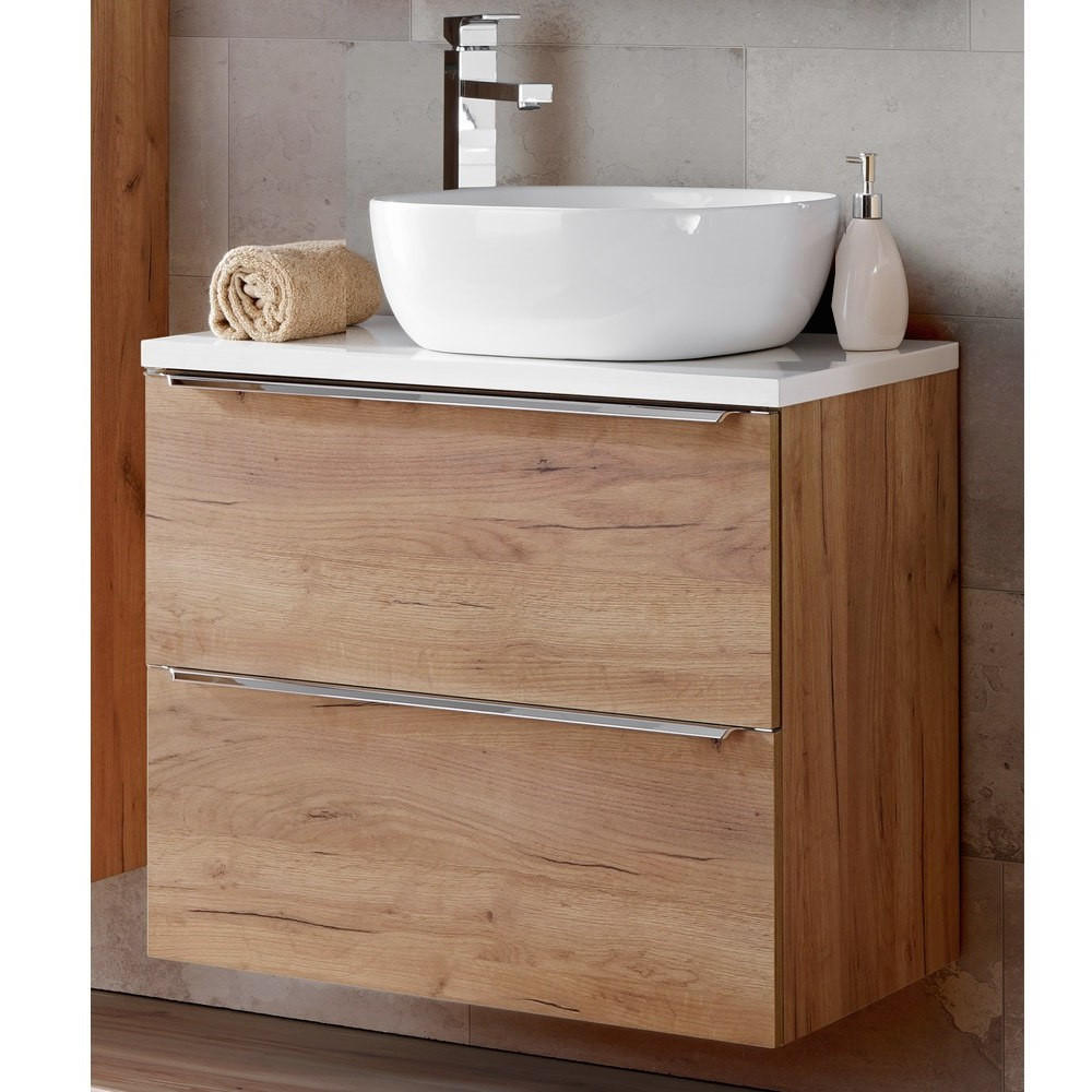 WASCHTISCH Toskana-56 - Braun, Holzwerkstoff (61/75/46cm) - Lomado