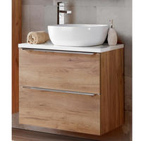 WASCHTISCH Toskana-56 - Braun, Holzwerkstoff (61/75/46cm) - Lomado