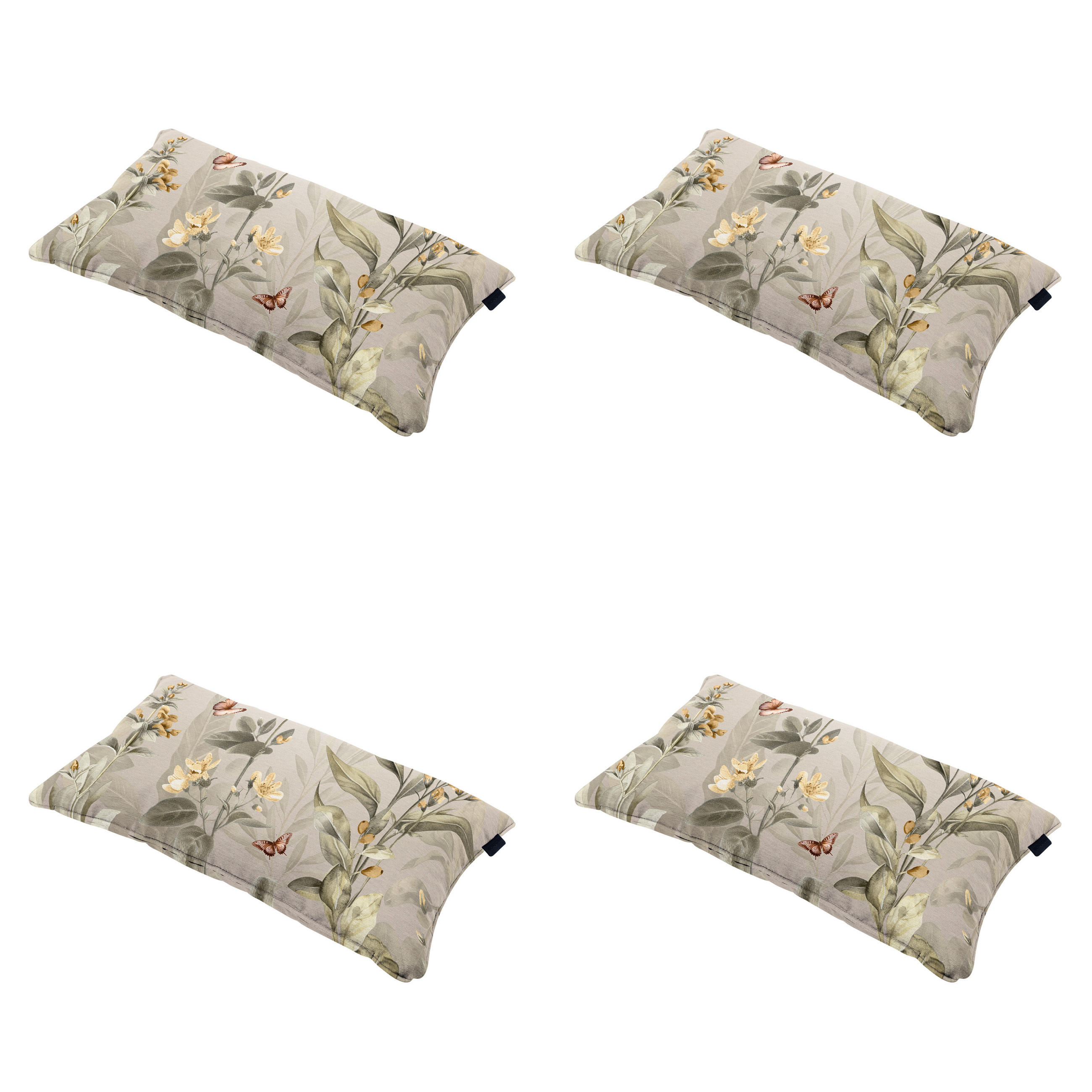 DEKORATIONSKISSEN Elisa - Mehrfarbig - 30/50/10 cm - 4er-Set - Multicolor, Textil (50/30cm) - Madison