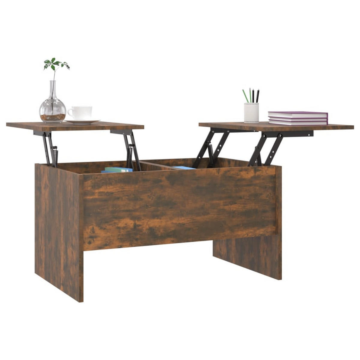 COUCHTISCH Räuchereiche 80x50x42,5 cm Holzwerkstoff - Braun, Holzwerkstoff (80/50/42.5cm) - furnicato