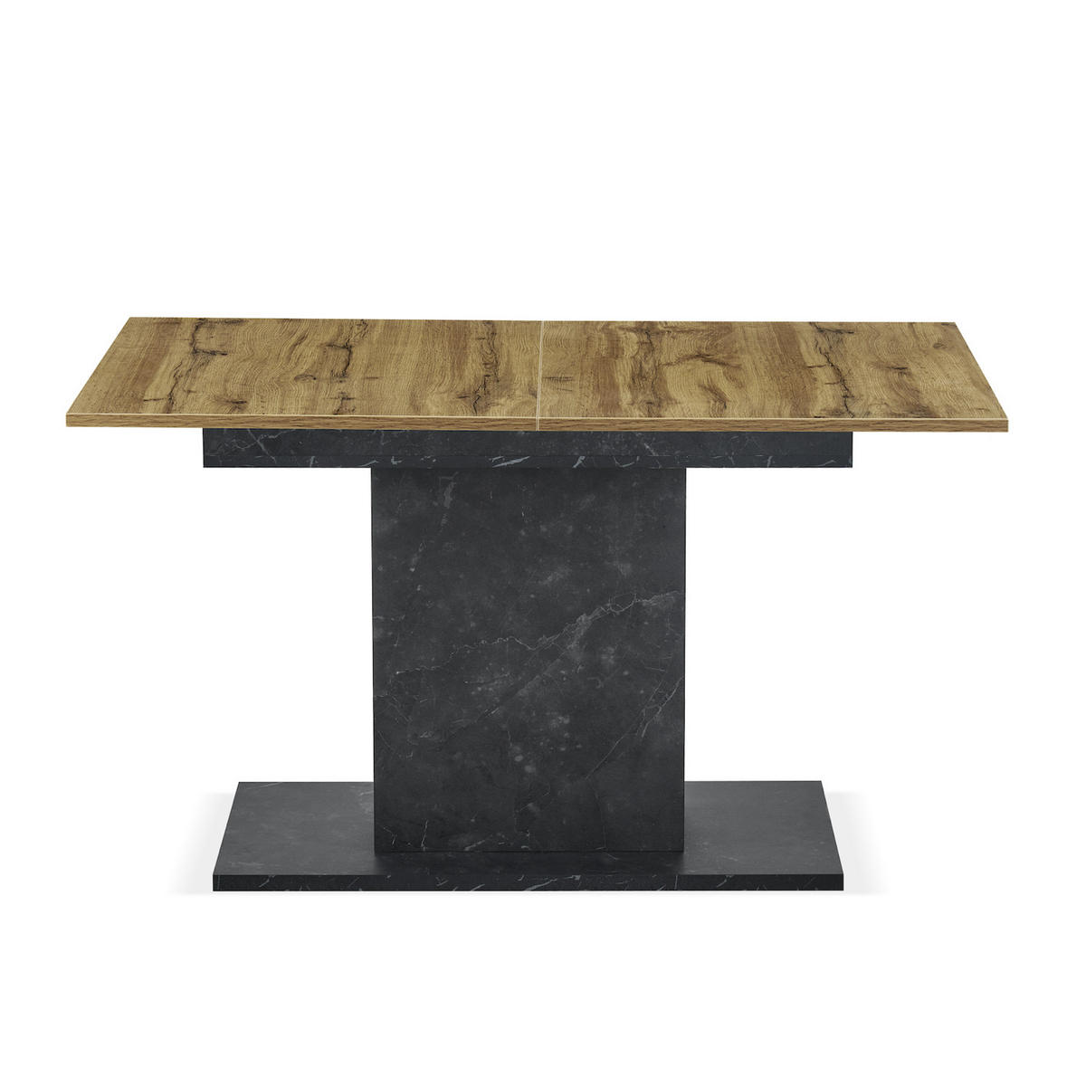 ESSTISCH BOSCO 120-160/80/76 cm - Honigeiche/Anthrazit, Holzwerkstoff (80/120/76cm) - B&D Home