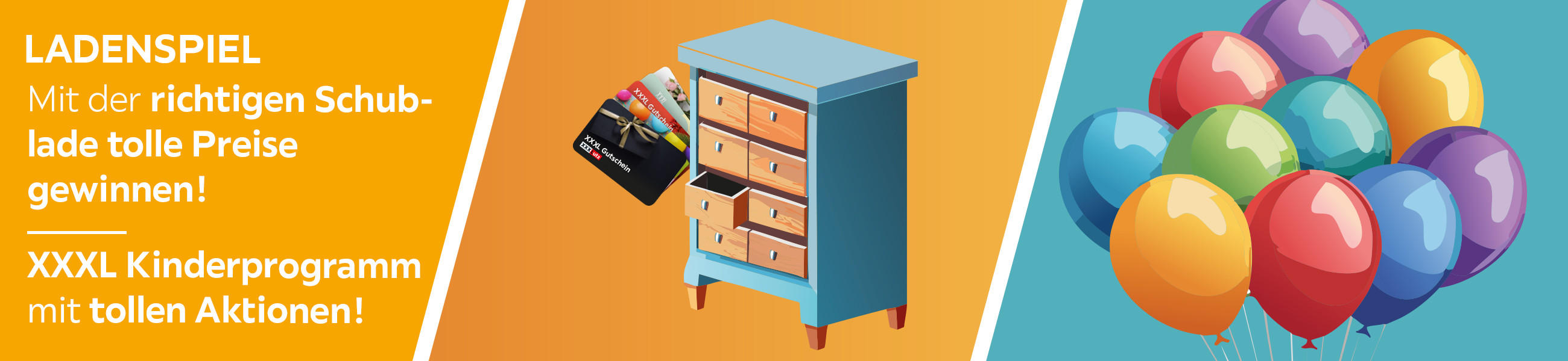 LADENSPIEL: Mit der richtigen Schublade tolle Preise gewinnen! XXXL Kinderprogramm mit tollen Aktionen!