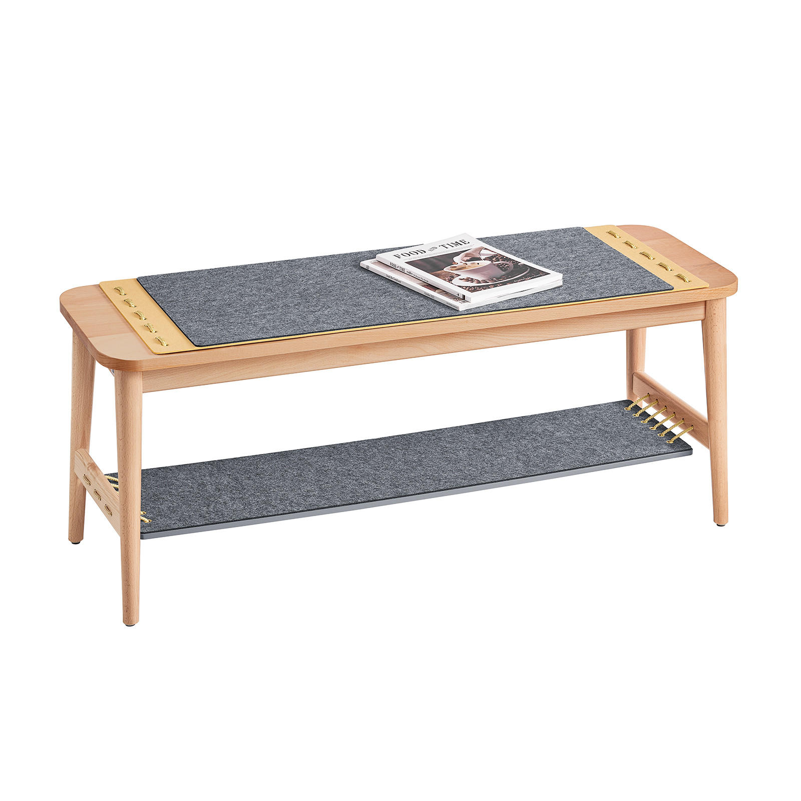 SCHUHREGAL mit Zapfenverbindungen Natur - Naturfarben, Holz/Holzwerkstoff (110/46/37cm) - SoBuy