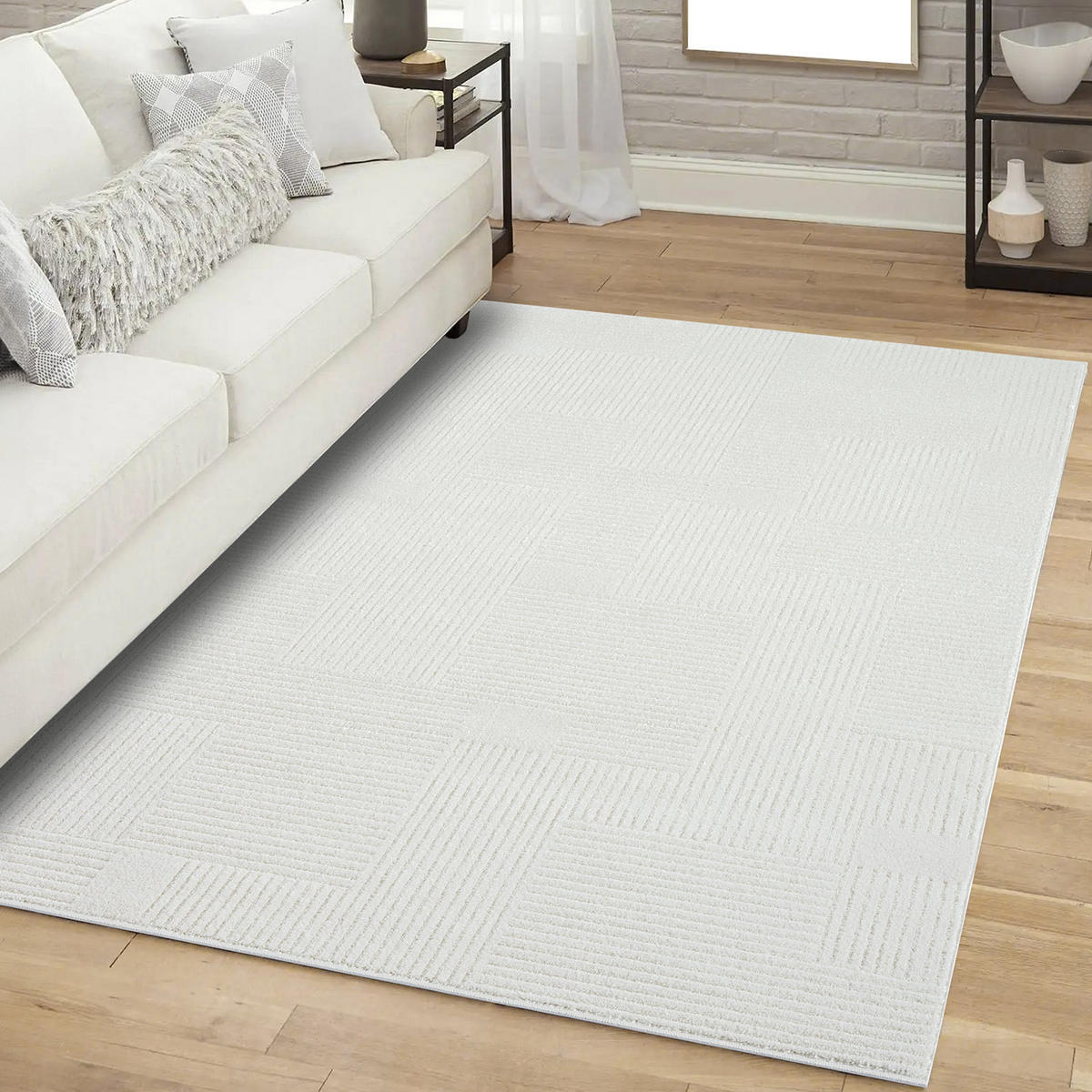 KURZFLOR-TEPPICH Flair 177 Creme 200x290 cm - Creme, Textil (200/290cm) - carpet city