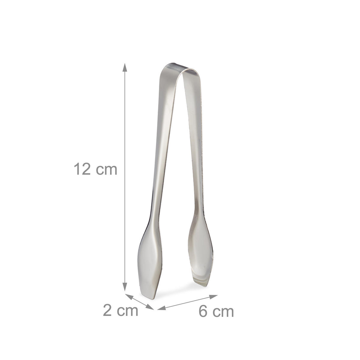 16XCUKOROVÉ kliešte - strieborná, kov (6/12/2cm) - Relaxdays