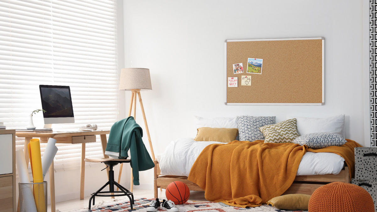 PINNWAND mit Alurahmen 90x60cm - Braun, Holz (90/60/1.6cm) - ALLboards