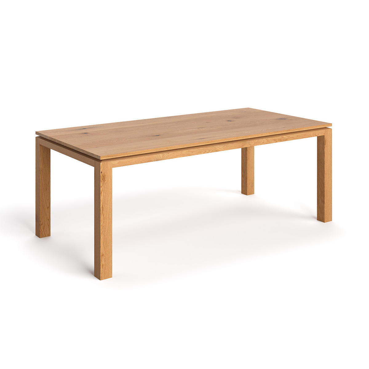 ESSTISCH Verge aus massivem Eichenholz120x100 cm - Eichefarben/Braun, Holz (120/100/75cm) - Danzz