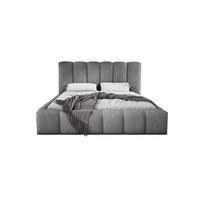 POLSTERBETT VELORA 200x200 GRAU - Grau, Textil (200/200cm) - Luxkor24