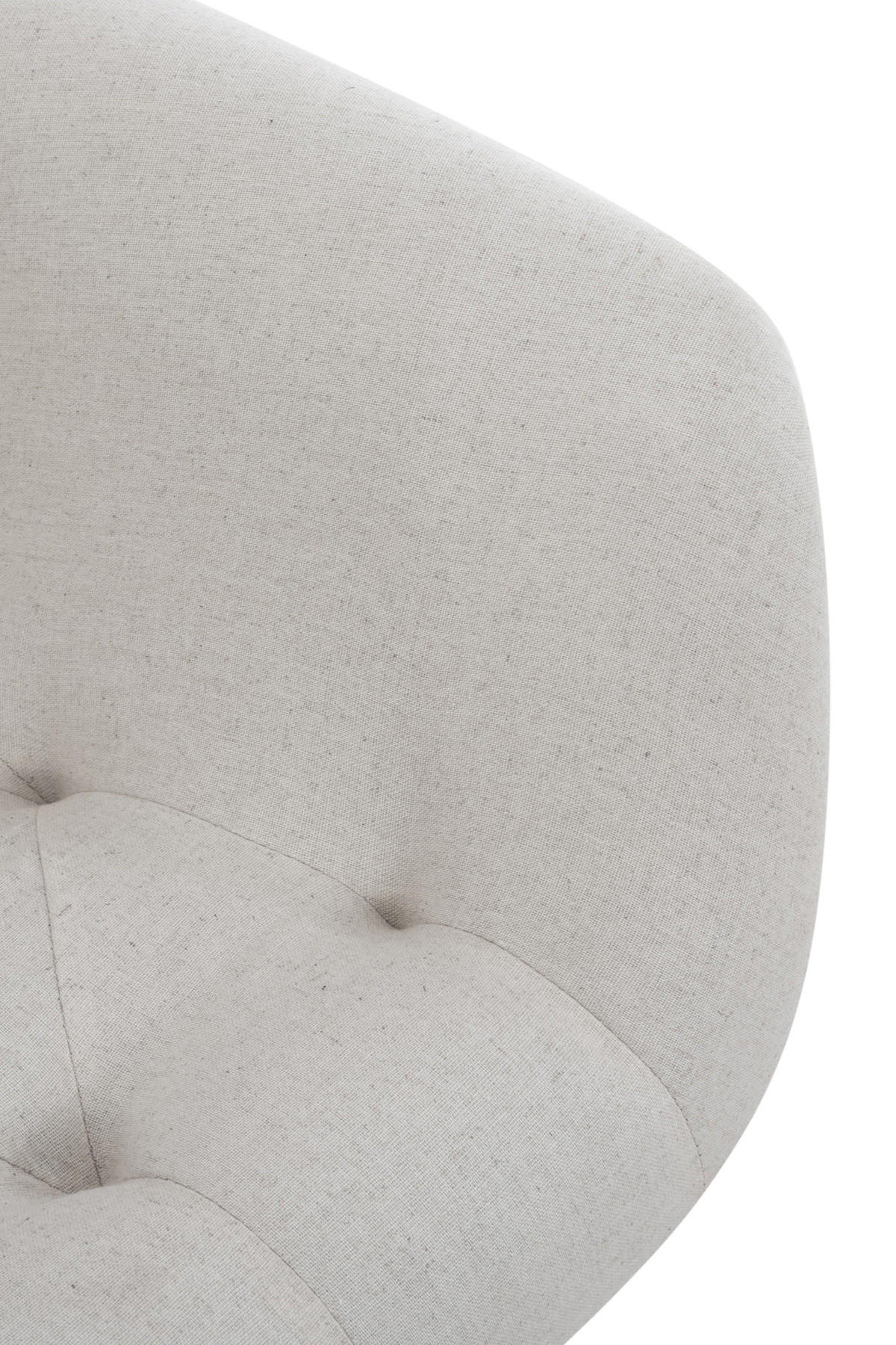 ARMLEHNENSTUHL Stoff beige - Beige/Schwarz, Textil/Metall (67/83/60cm) - CLP