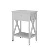 NACHTTISCH Keno Weiß 40 x 55 cm mit Schublade - Weiß, Holzwerkstoff (40/55/30cm) - Vicco
