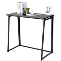 KLAPPTISCH als Schreibtisch und Computertisch, Schwarz - Schwarz, Metall (41.5/78/74cm) - Meubles Cosy