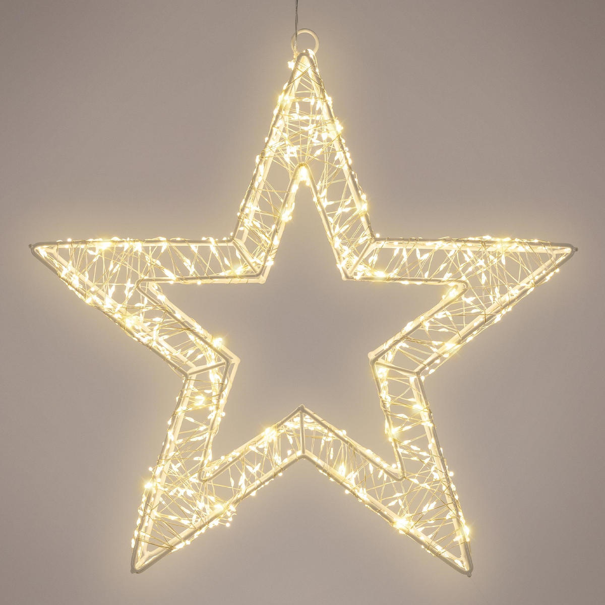 LED-DEKORATION Stern aus Draht 50 cm - Goldfarben, Metall (8/38/38cm) - Home Styling Collection