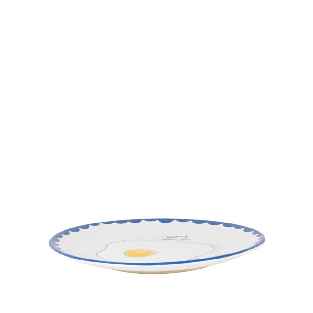TELLER Sunny Side Up in Bunt - 22cm - Multicolor, Keramik (21.8/21.8/2.5cm) - Blond Amsterdam