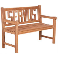 GARTENBANK Servus - Naturfarben, Holz (120/94/60cm) - Mr. Deko