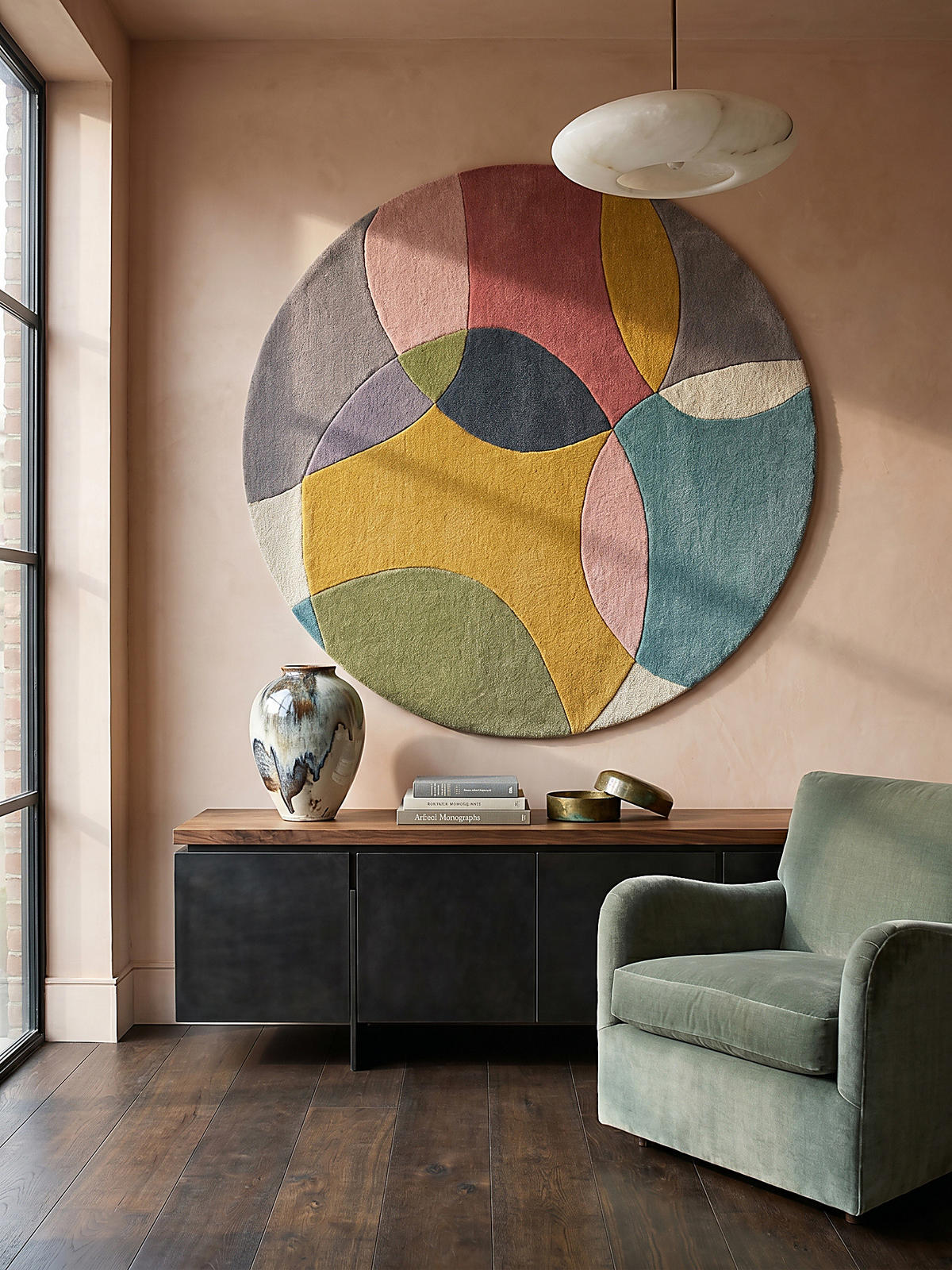 WOLLTEPPICH AIRE Ø 160 cm - Multicolor, Textil (160/160cm) - KADIMA DESIGN