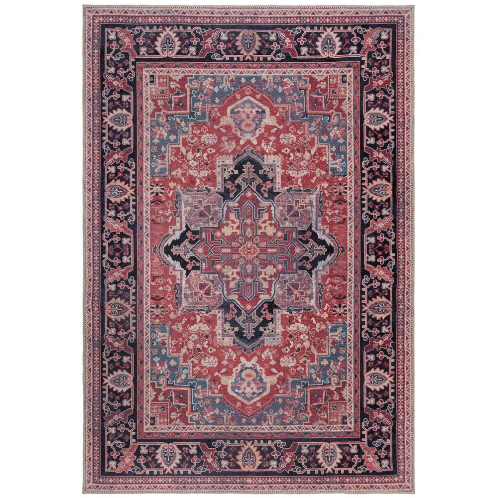 TEPPICH maschinenwaschbar Vintage-Design, recycelt HALD, Rot 160x230 cm - Rot, Textil (160/230cm) - KADIMA DESIGN