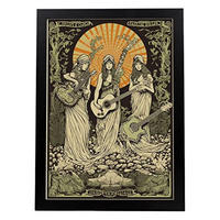 POSTER Rock-Hexen A3 Schwarzer Rahmen - Schwarz, Papier (29.7/5/42cm) - Nacnic