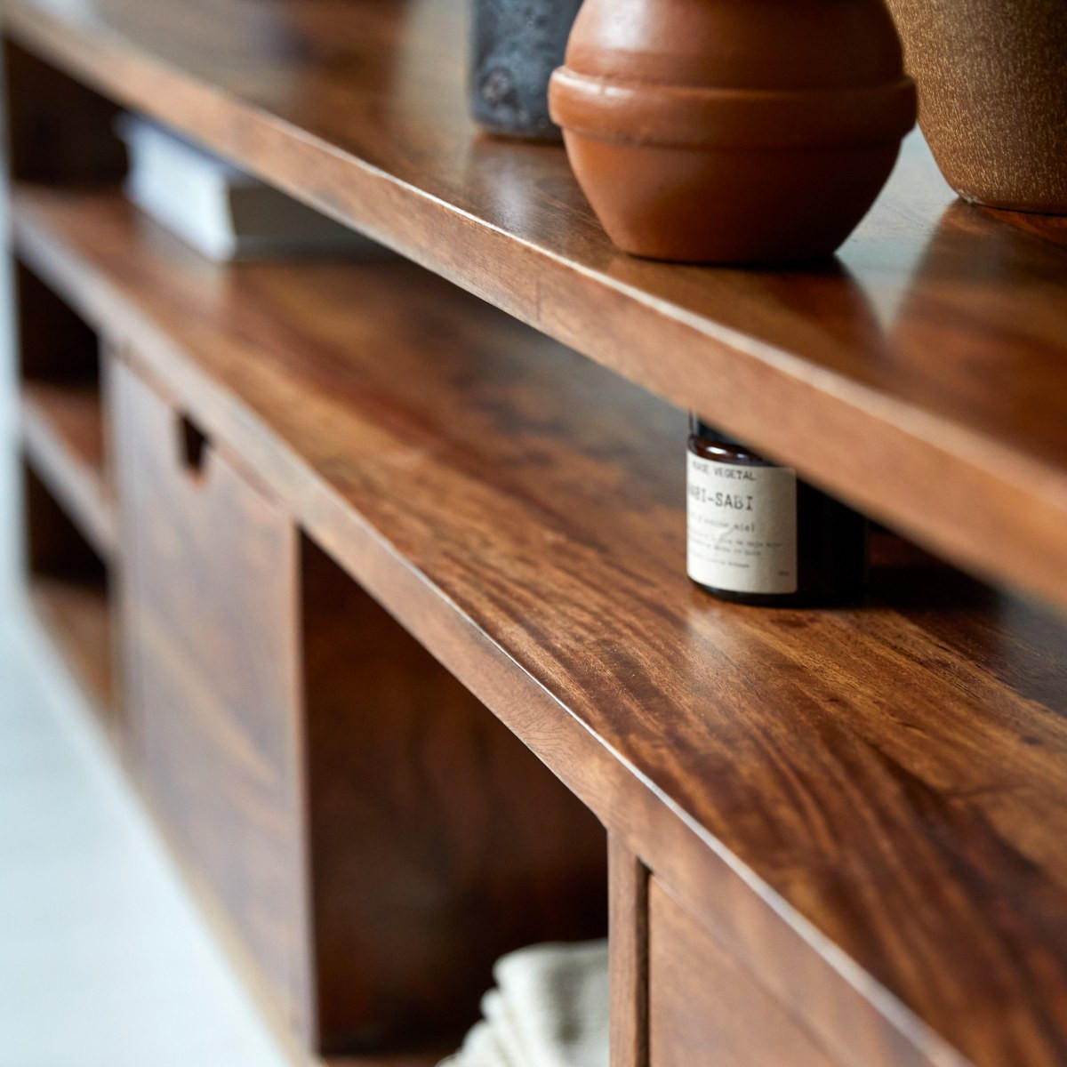 TV-SCHRANK Kwarto Braun aus Palisander - Braun, Holz (170/42/32cm) - Tikamoon