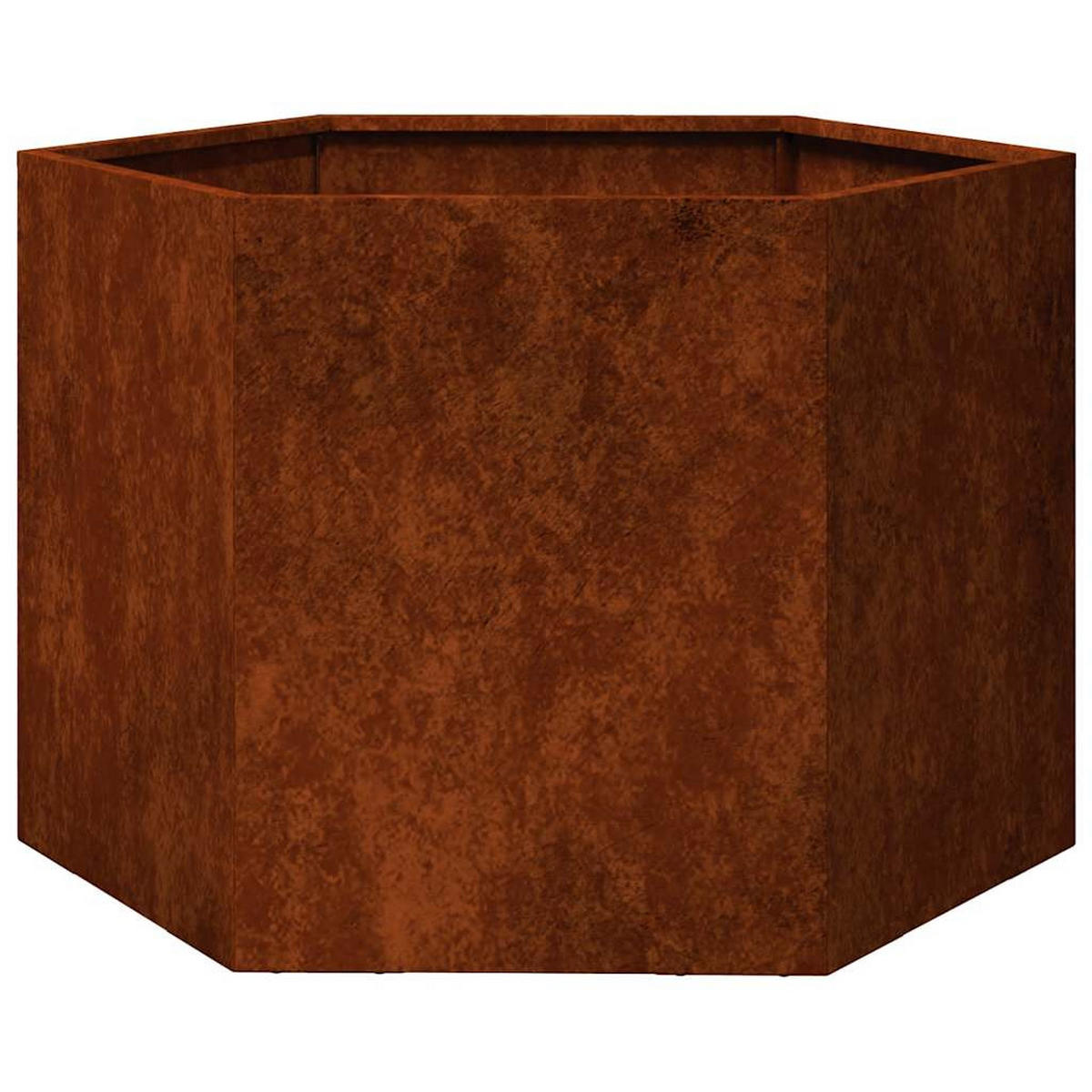 PFLANZKÜBEL Rostig 60/60/45 Cm Cortenstahl - Braun, Metall (60/45/60cm) - vidaXL