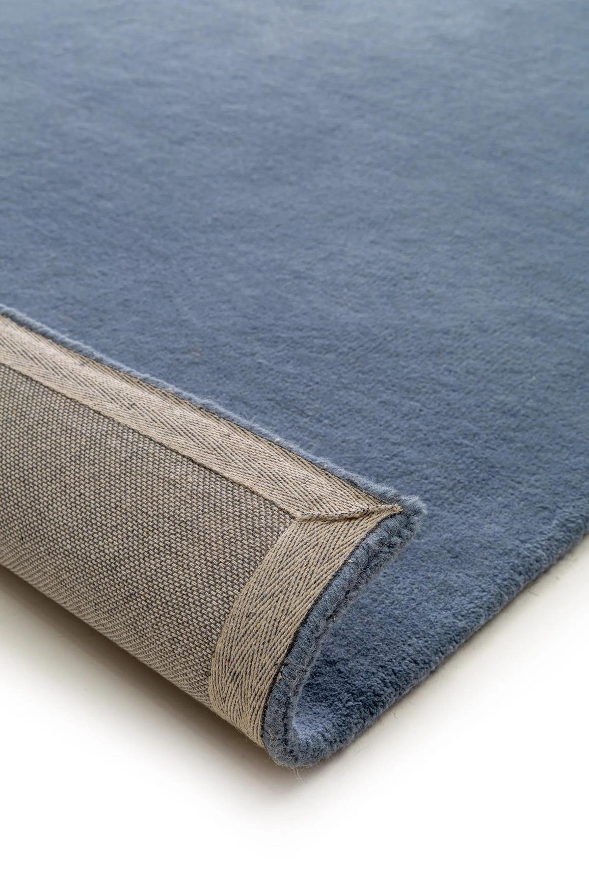 WOLLTEPPICH Bent Blau 160x230 cm - Blau, Textil (160/230cm) - benuta Nest
