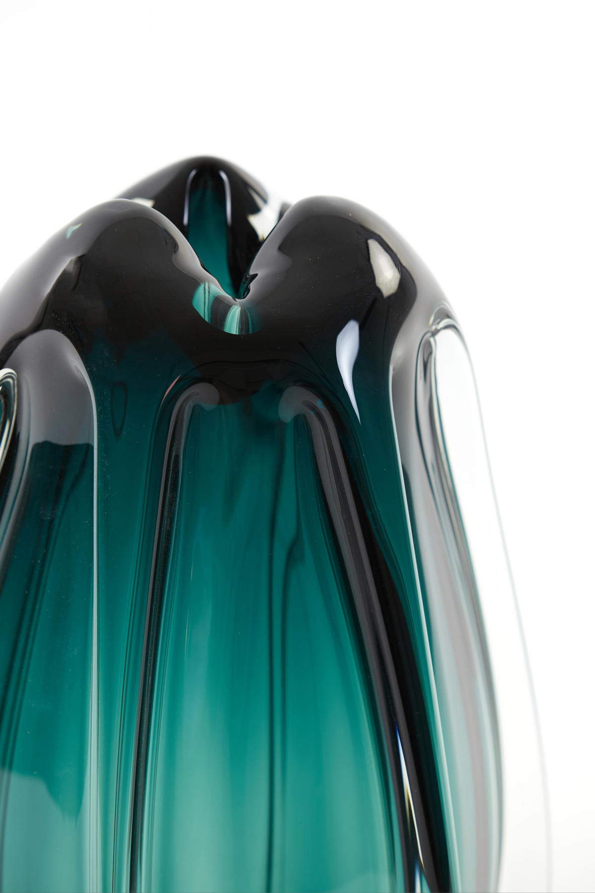 VASE Murela - Blau - 21/21/30 cm - Blau, Glas (30cm) - Light & Living