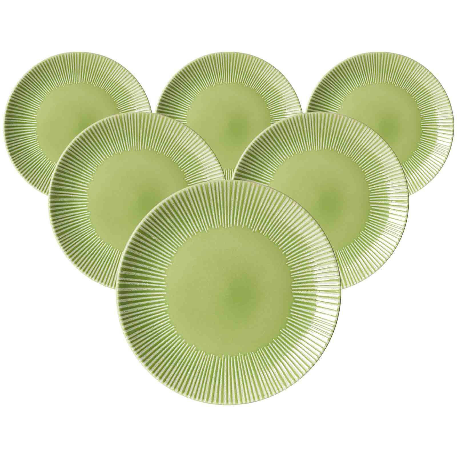 SPEISETELLER Banda Grün ø 27 cm 6er Set - Grün, Keramik (27cm) - Ritzenhoff Breker