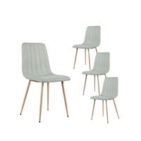 ESSZIMMERSTUHL Robbie Beige 44 cm x 89 cm 4er-Set - Beige, Textil (44/89/56cm) - Klast Home