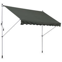 MARKISE, Grün+Weiß, Aluminium, Stahl, Polyester - Grau, Metall (150/280/300cm) - Outsunny