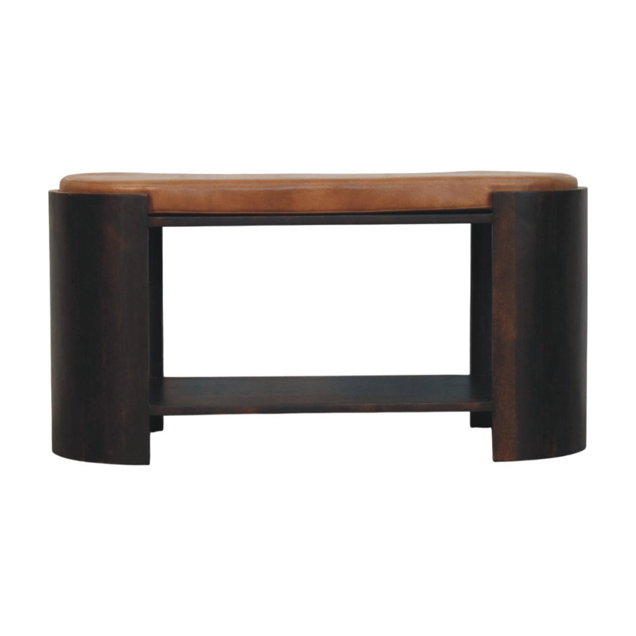 Artisan Furniture NOČNÍ STOLEK s povrchovou úpravou Wine Wood Oak, 1 zásuvka, 1 otevřená police, tmavě hnědý.