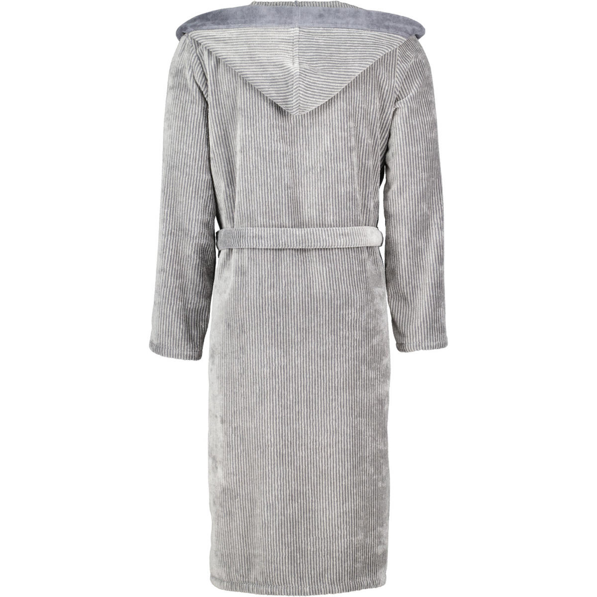 BADEMANTEL HERREN KAPUZE LUXURY HOME 5841 STEIN - 37 - Grau, Textil (Mnull) - Cawö