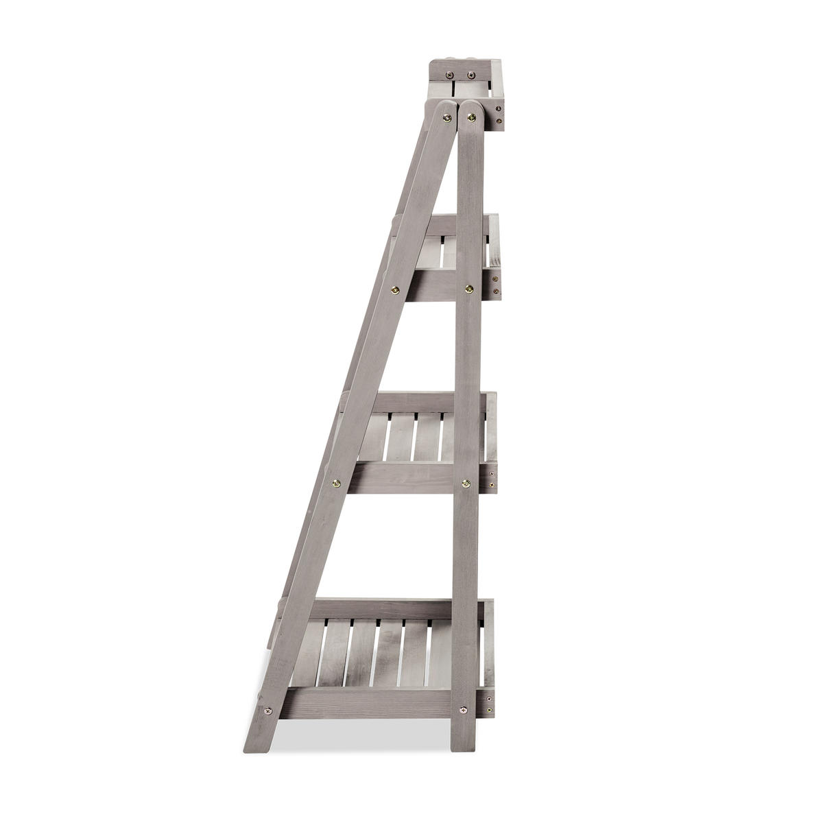 BLUMENTREPPE GESA mit 4 Ablagen 40*48*105 - Grau, Holz (40/105/48cm)