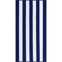 STRANDTUCH BEACH STRIPES 5582 NAVY -16 - Blau, Textil (90/180cm) - Cawoe