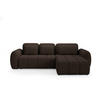 ECKSOFA mit Schlaffunktion Premium Braun - Schwarz/Braun, Holz/Holzwerkstoff (304/190cm) - Furnisell
