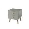 NACHTKOMMODE Kamillah 43x40x45 Nachtkonsole MDF Olive Grün - Grün, Holzwerkstoff (43/45/40cm) - 58aufmkessel