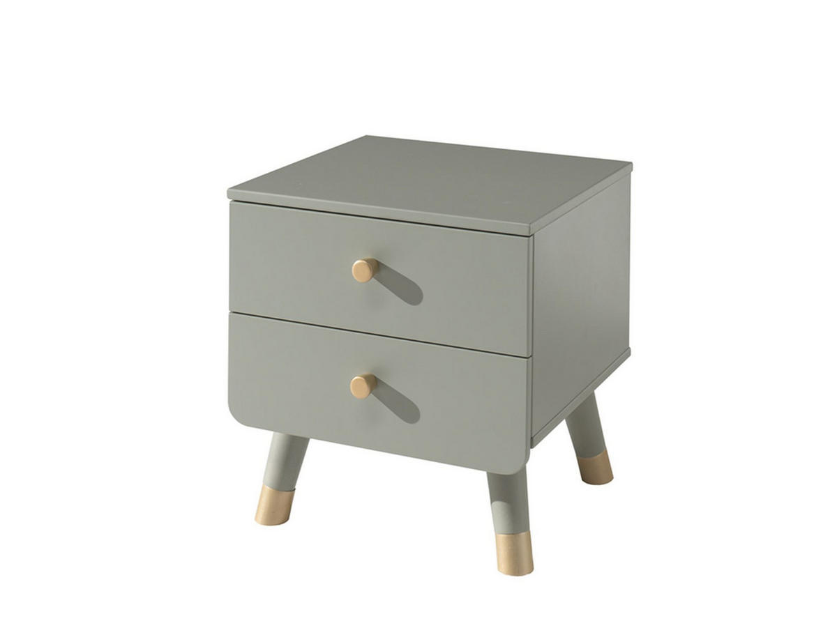 NACHTKOMMODE Kamillah 43x40x45 Nachtkonsole MDF Olive Grün - Grün, Holzwerkstoff (43/45/40cm) - 58aufmkessel