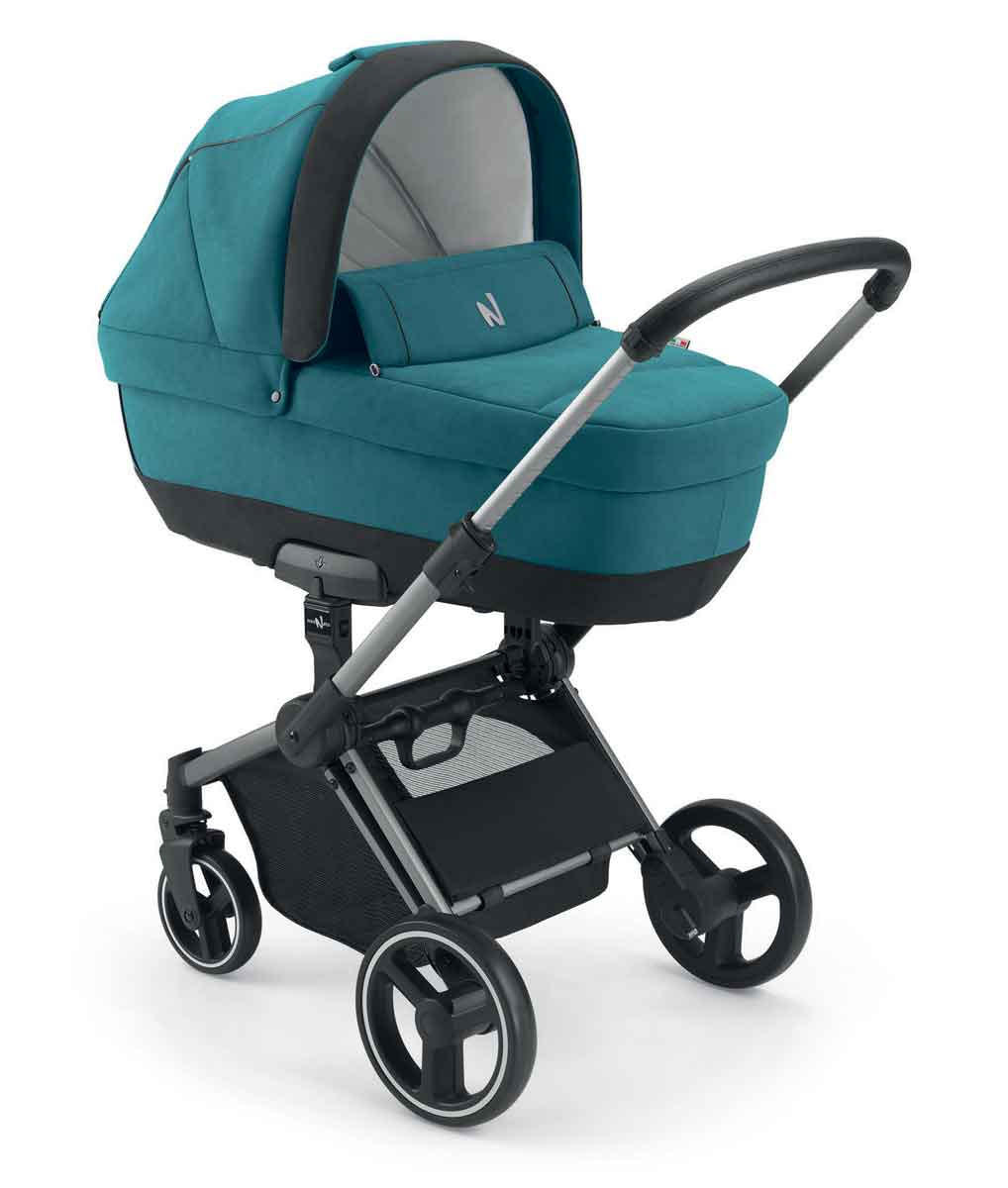 KOMBI-KINDERWAGEN 3-in-1 Slick inkl. Babyschale, Fusssack & Wickeltasche - Blau, Kunststoff (60/100/123cm) - Cam il Mondo del Bambino S.p.A.